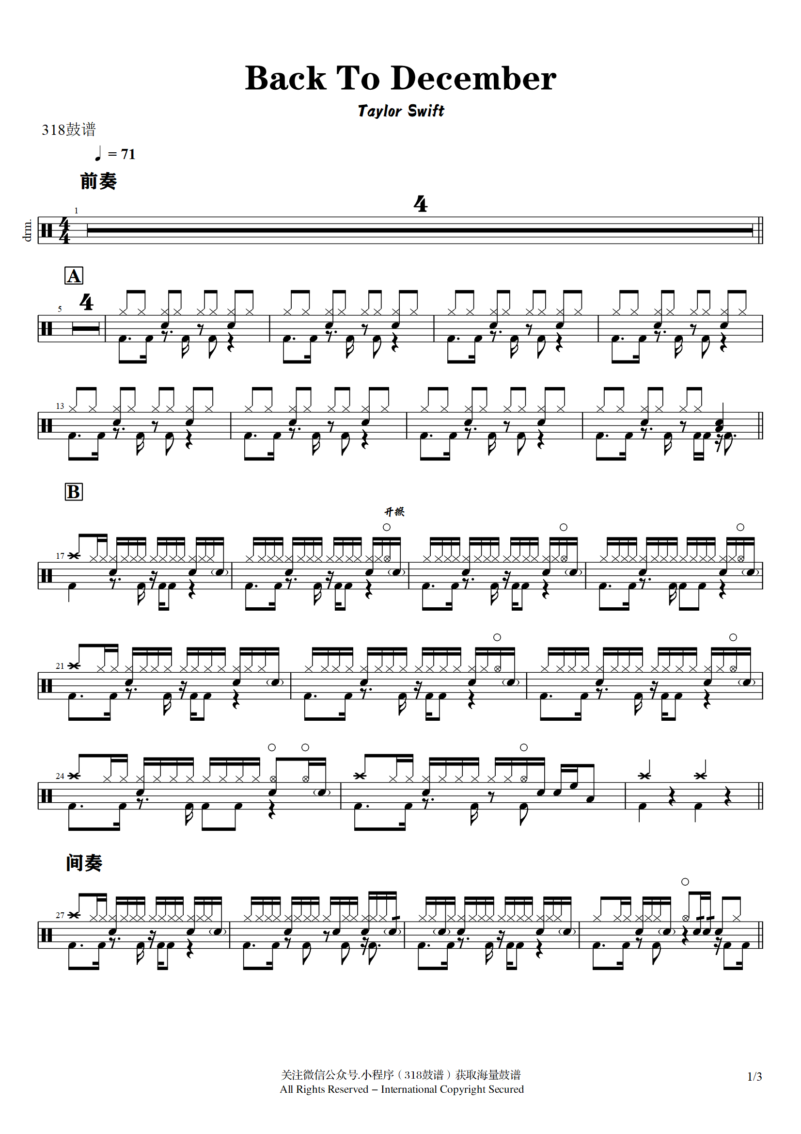 Taylor Swift-Back To December