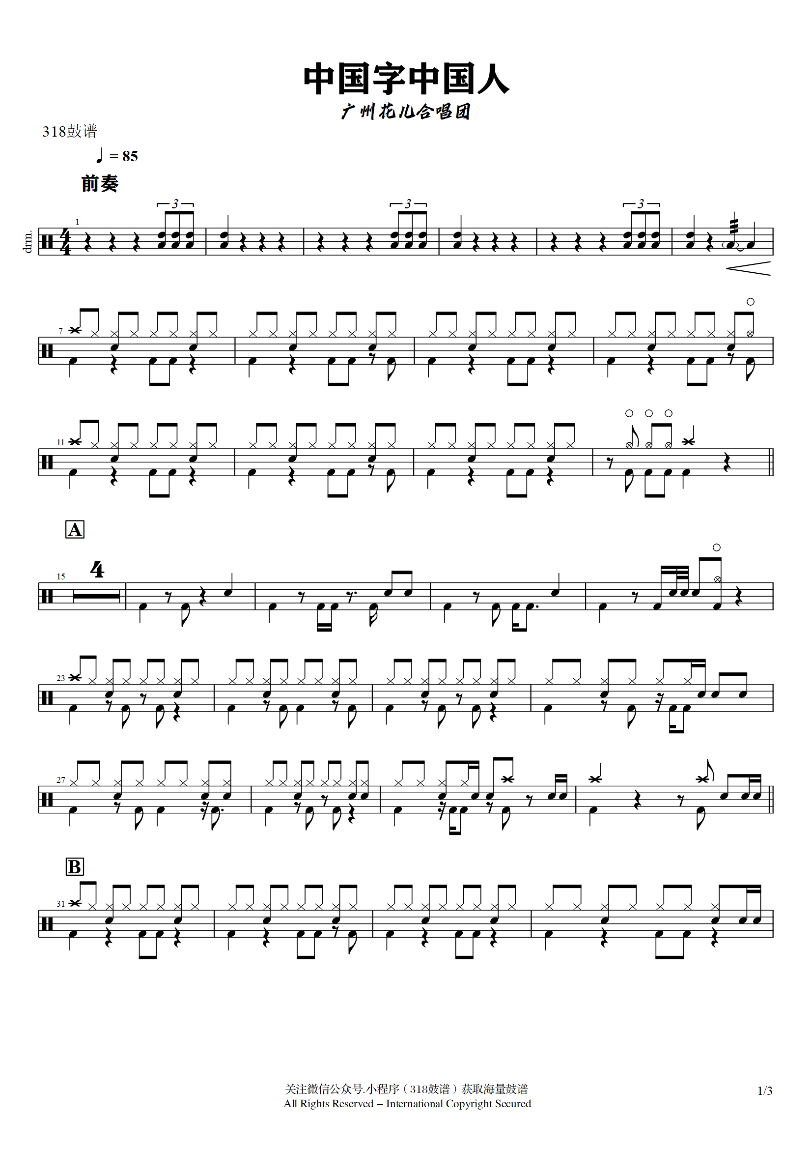 广州花儿合唱团-中国字中国人