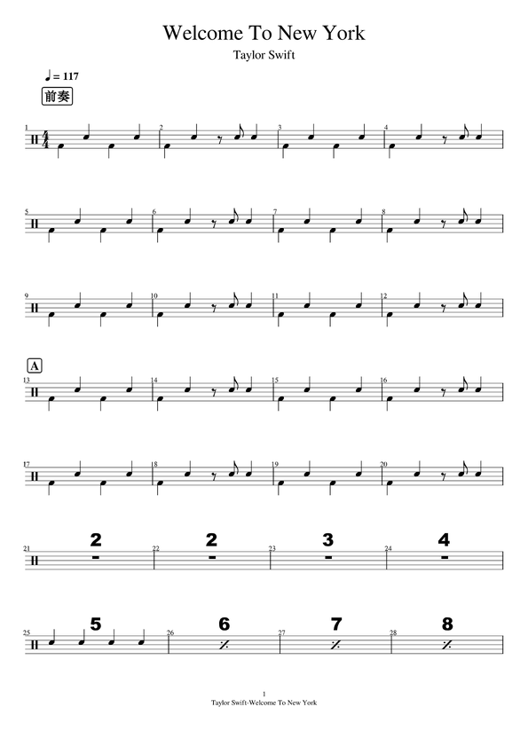 《Taylor Swift》 Welcome To New York