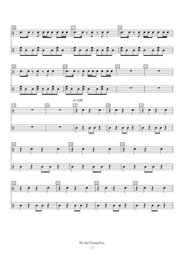 《We Are Young（行进鼓版）》 Fun.