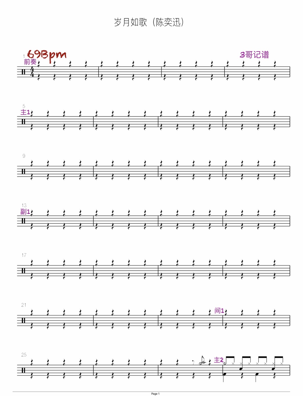 岁月如歌（陈奕迅） 陈奕迅