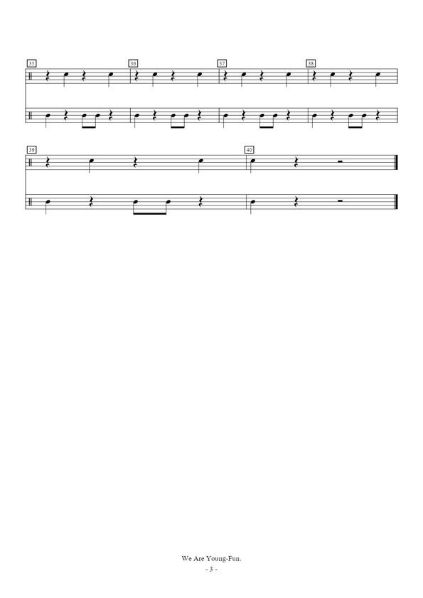 《We Are Young（行进鼓版）》 Fun.