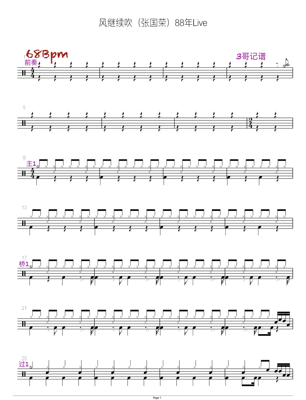 风继续吹（张国荣）88年Live 张国荣