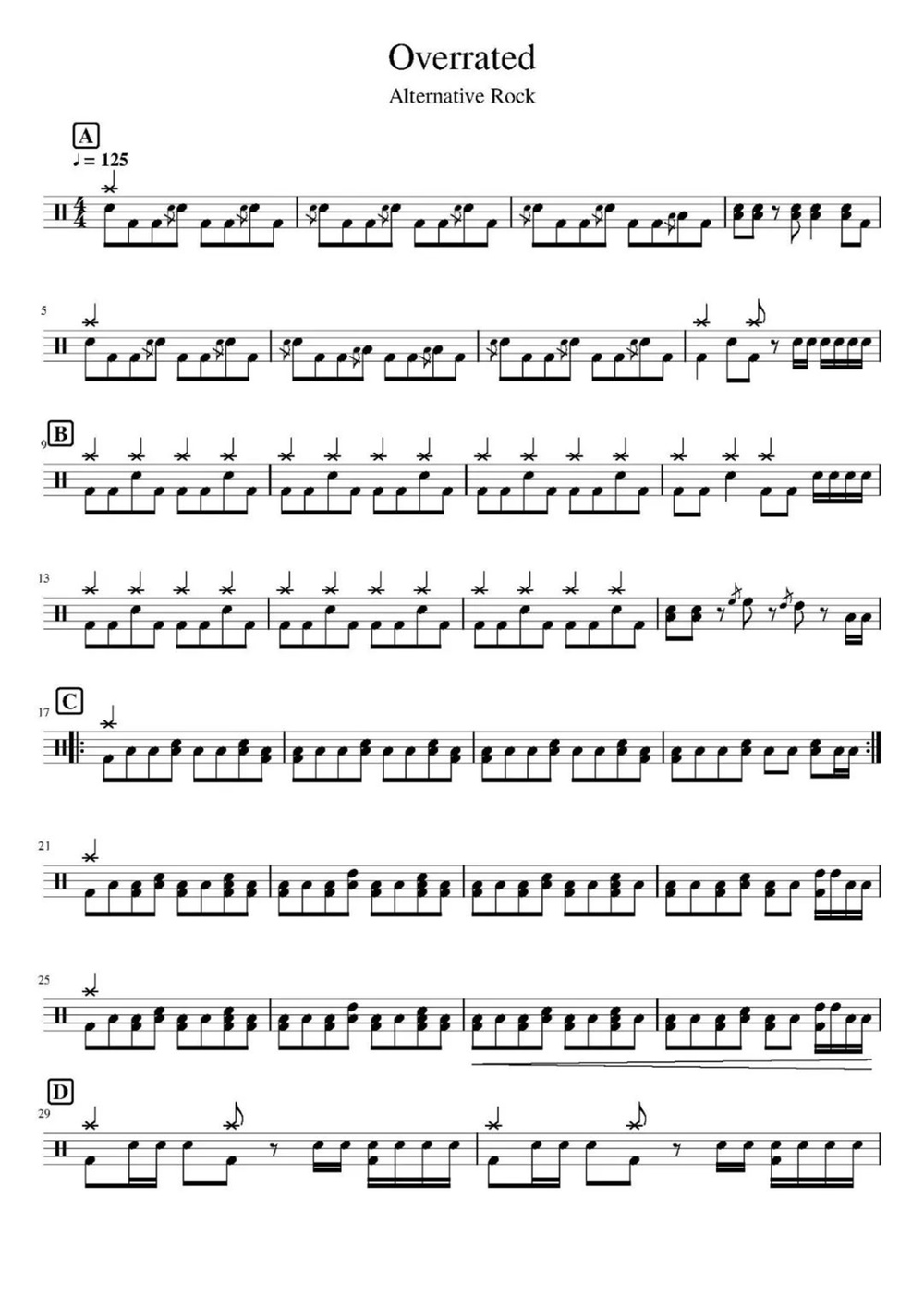 《overrated》 altemative rock