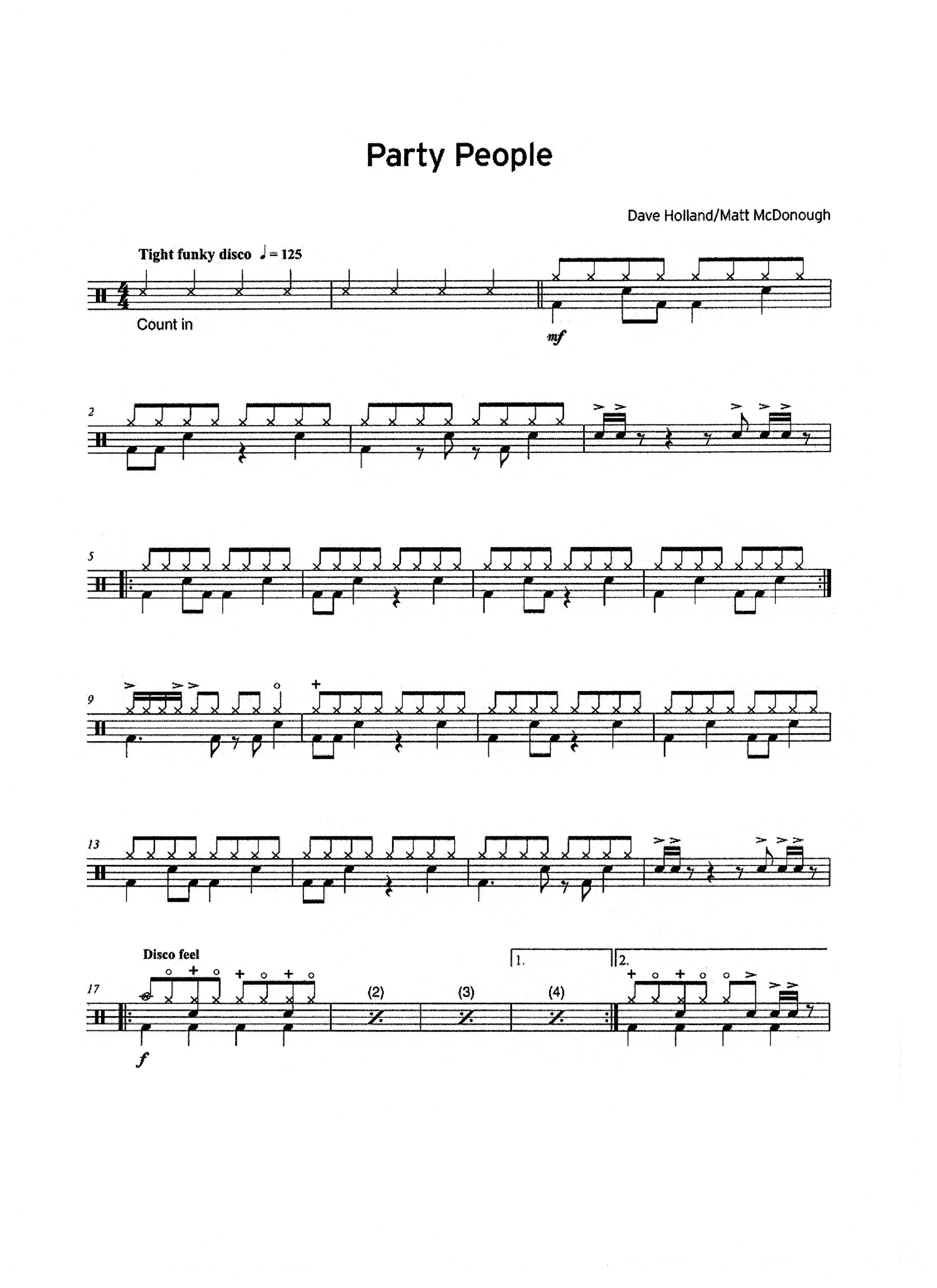 三级曲目Party People