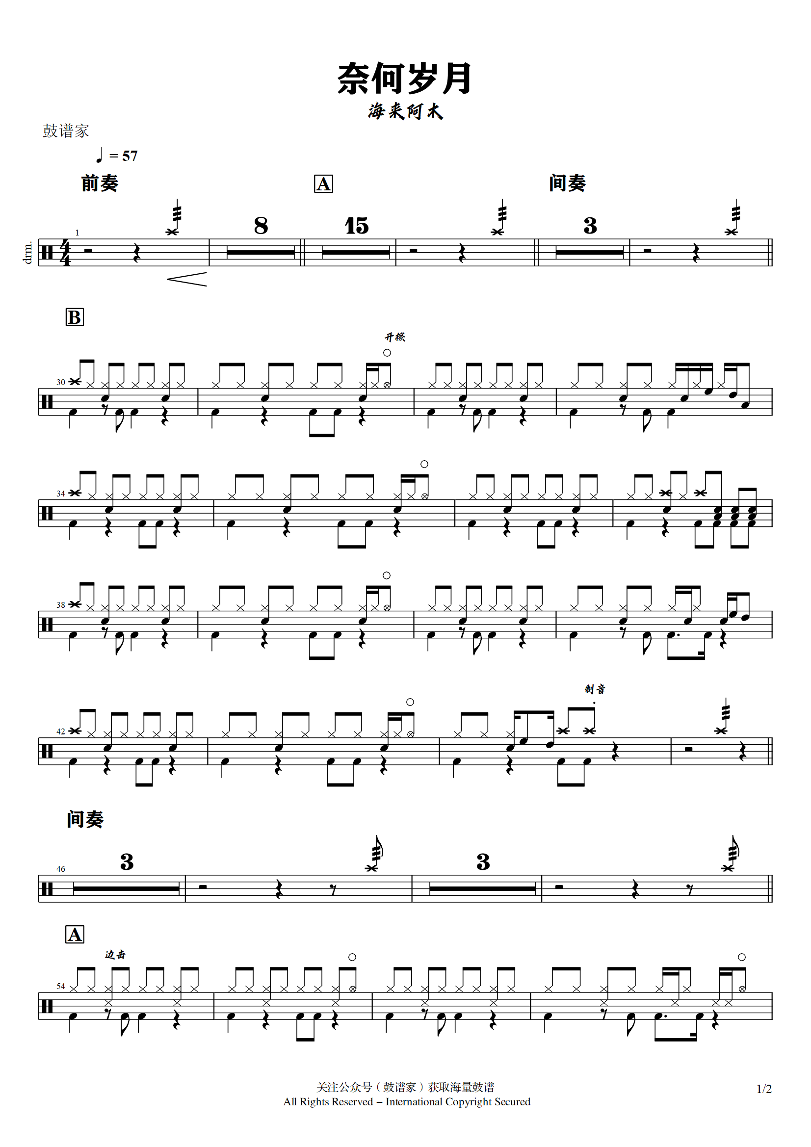 海来阿木-奈何岁月