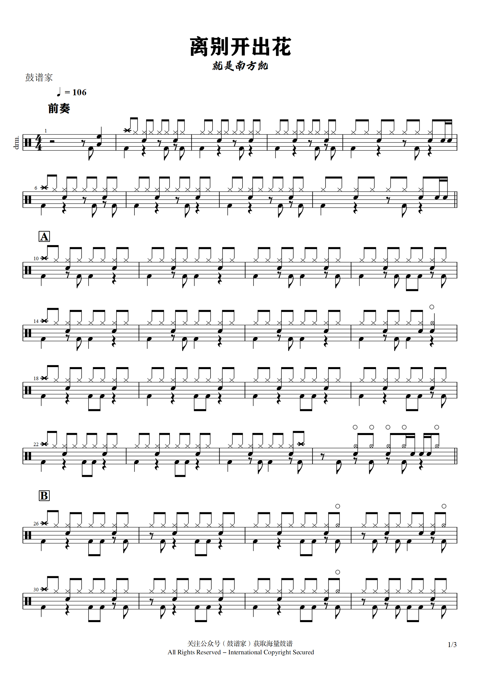 就是南方凯-离别开出花