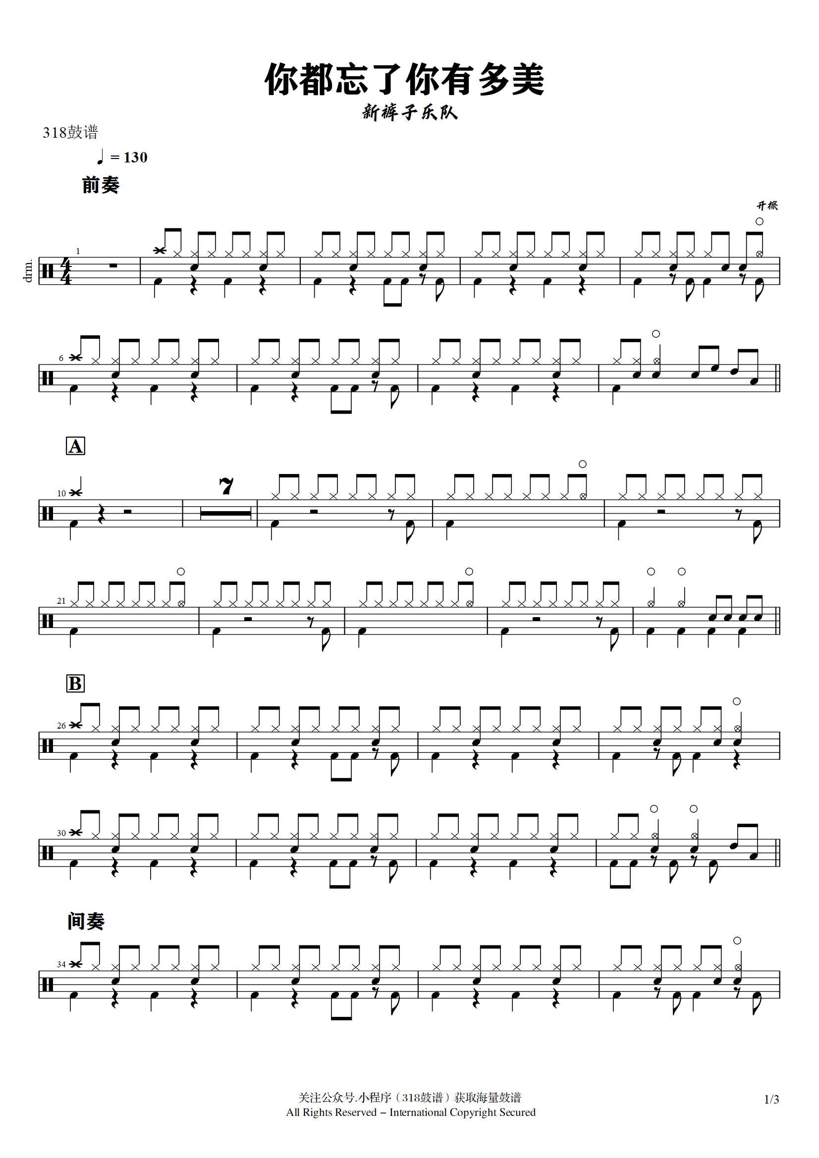 新裤子乐队-你都忘了你有多美